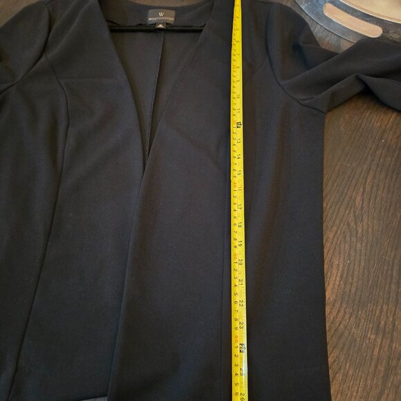 ELLE Black Single-Button Blazer | Women’s Size 8 | Classic Tailored Work Jacket - Picture 11 of 12